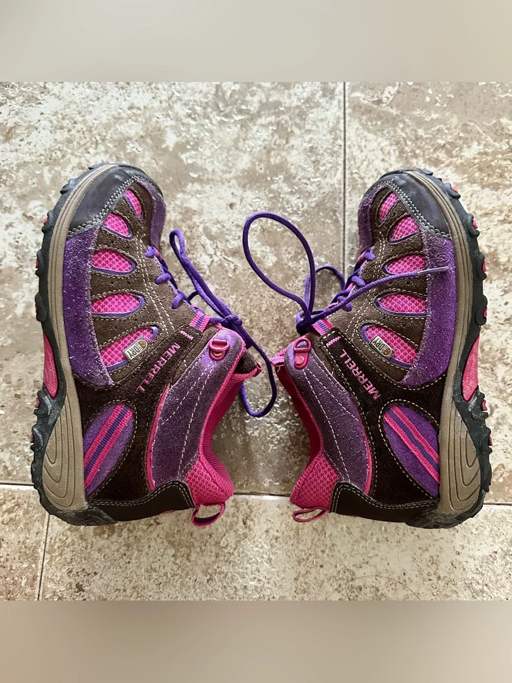 Merrell Kids Purple & Pink Hiking boots Sneakers